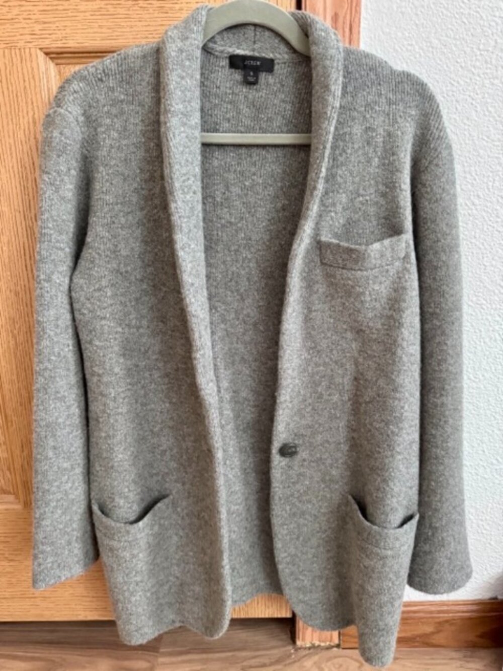 .Crew Cocoon Sweater Blazer Wool Merino Alpaca